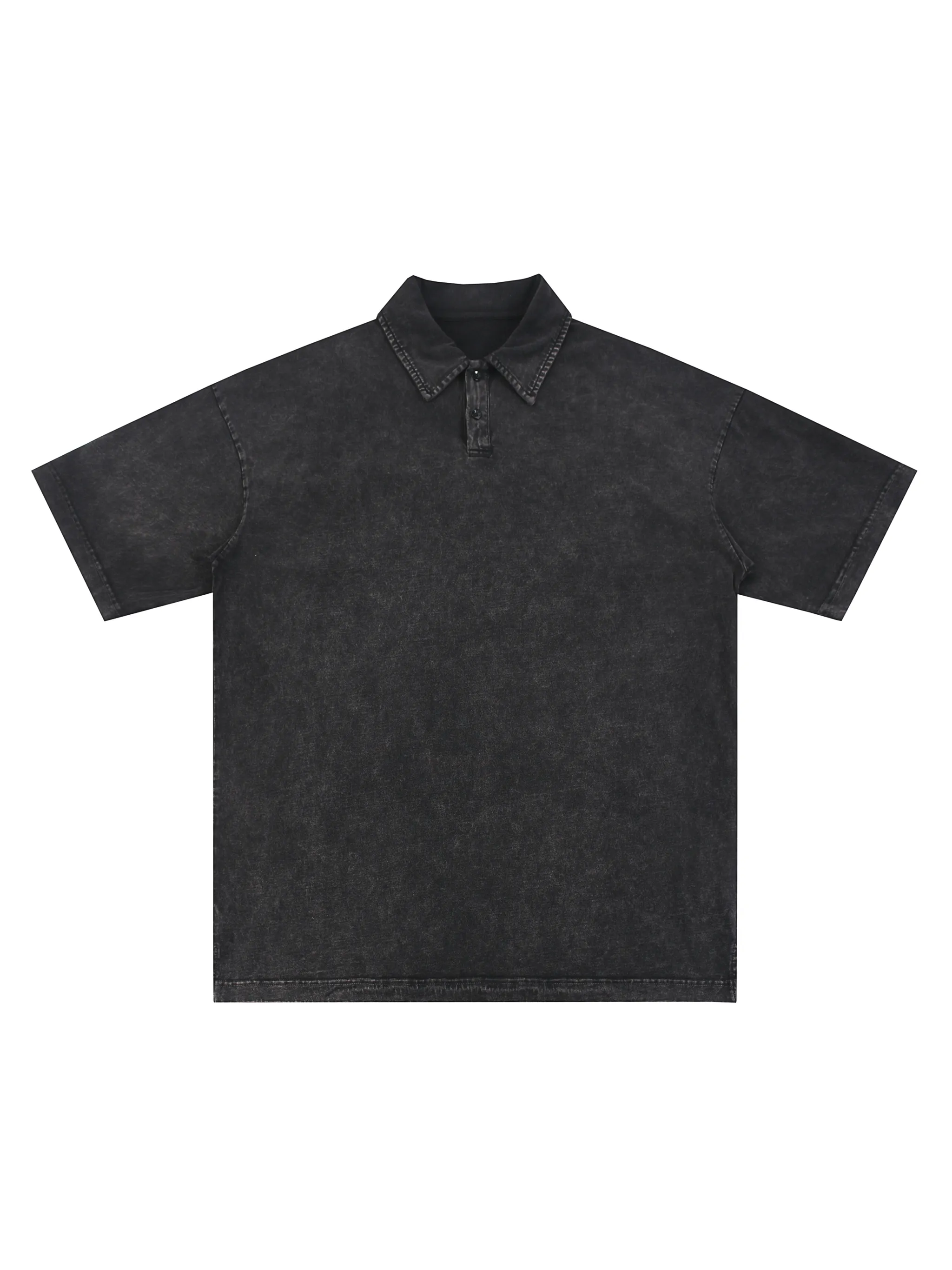 Heavyweight Snow-Washed Polo T-Shirt - Main Image